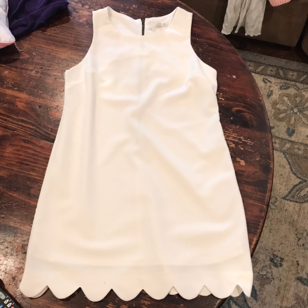 Off white shift dress